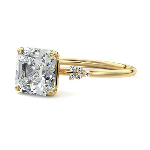 Liana - One of a Kind Asscher Lab Grown Diamond Engagement Ring Raphana Jewellery
