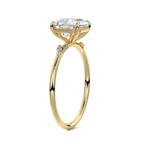 Liana - One of a Kind Asscher Lab Grown Diamond Engagement Ring Raphana Jewellery