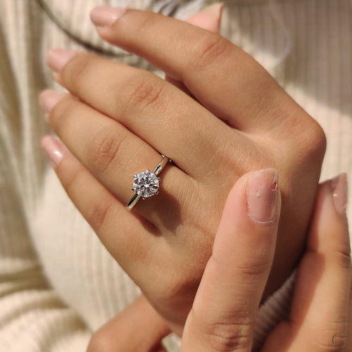 Violette Fern - Brilliant Round Solitaire Engagement Ring
