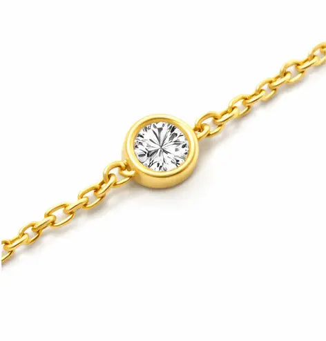 Miley - Lab Moissanite Bracelet 14K Gold Nura Lab