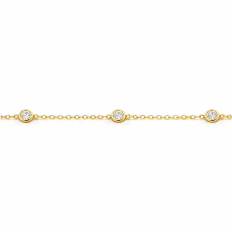 Affordable moissanite bracelet 14K gold - Valentine’s Day gift NZ