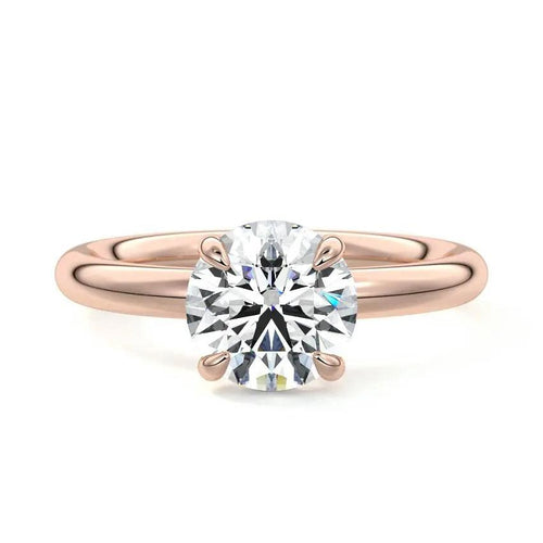 Rose - Round Solitaire Lab Grown Diamond Engagement Ring Raphana Jewellery
