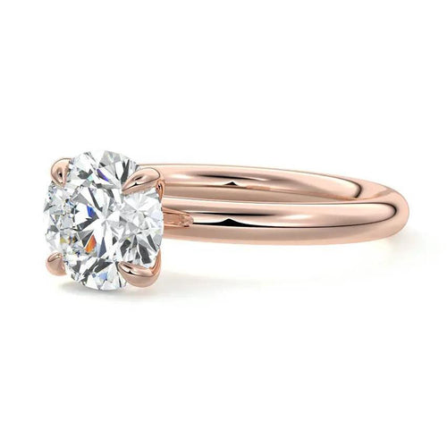 Rose - Round Solitaire Lab Grown Diamond Engagement Ring Raphana Jewellery