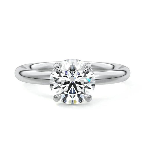 Rose - Round Solitaire Lab Grown Diamond Engagement Ring Raphana Jewellery