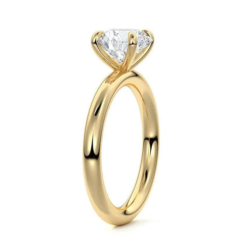 Rose - Round Solitaire Lab Grown Diamond Engagement Ring Raphana Jewellery