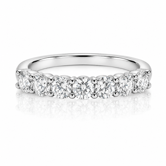 1.5 Carat Seven-Stone Round Anniversary Band