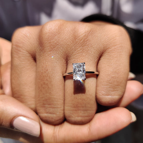 Lisette Eve - Radiant Engagement Ring With Solitaire Style