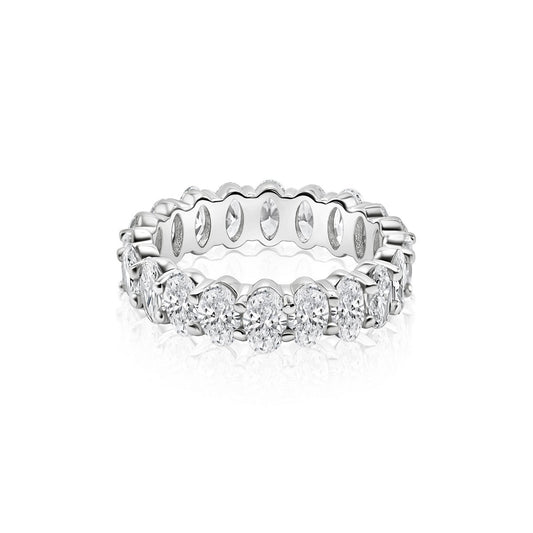 5 Carat Oval Eternity Anniversary Band
