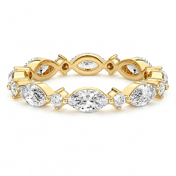 Eloise - Eternity Lab Grown Diamond Wedding Band Marquise Cut