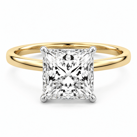 Aurora - Princess Solitaire Lab Grown Diamond Engagement Ring