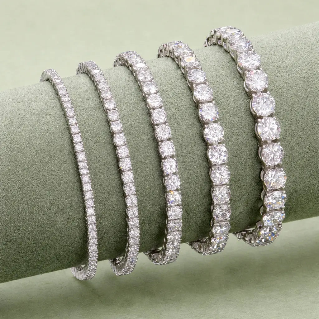 6CT Tennis Bracelet- Lab Moissanite Round Cut in Silver 925 Nura Lab