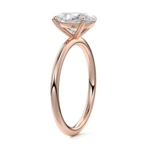 2ct Oval Cut Moissanite Engagement Ring Nura Lab