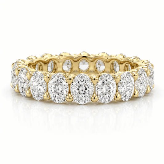Nadia - Oval Cut Diamond Eternity Band