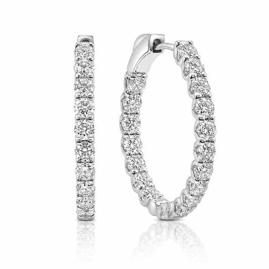 4CT Huggie Earrings 23.5 mm