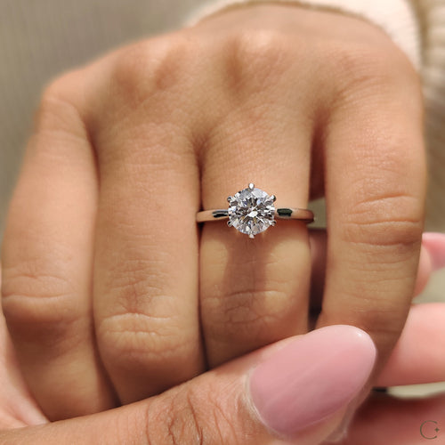 Violette Fern - Brilliant Round Solitaire Engagement Ring