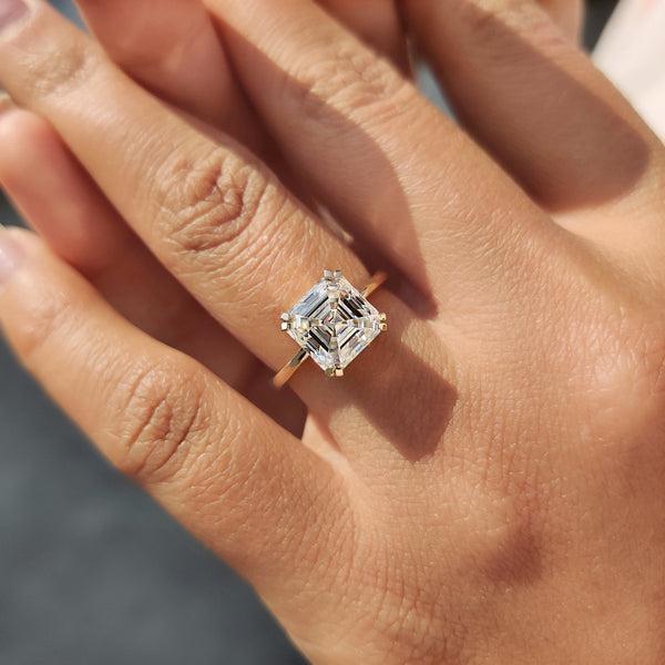 Genevieve Dawn - Solitaire Asscher Cut Engagement Ring