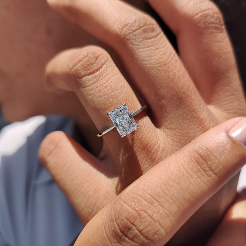 Lisette Eve - Radiant Engagement Ring With Solitaire Style