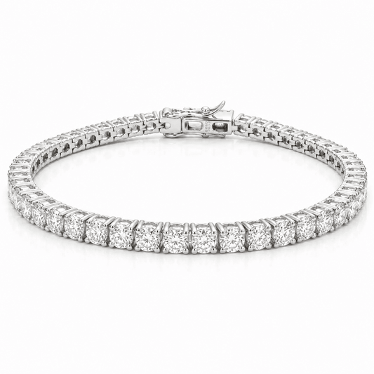 6CT Tennis Bracelet- Lab Moissanite Round Cut in Silver 925