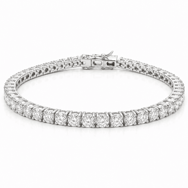 6CT Tennis Bracelet- Lab Moissanite Round Cut in Silver 925