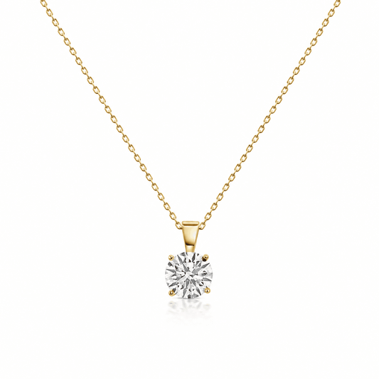 1.50 Carat Solitaire Diamond Pendant Necklace