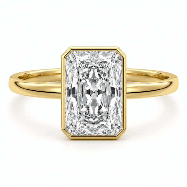 Moana - Radiant Bezel Lab Grown Diamond Engagement Ring