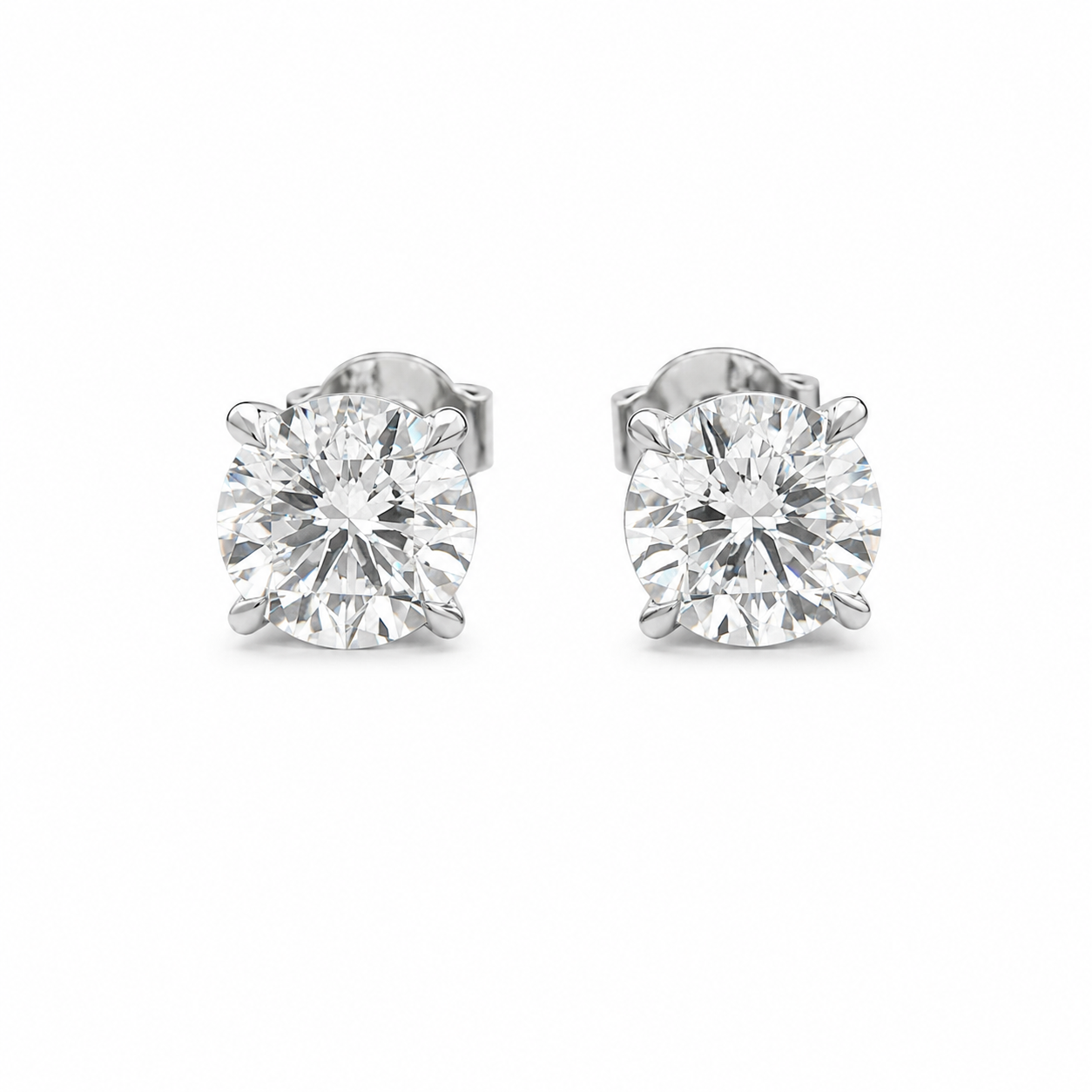 Billie - 1 Carat Lab Grown Diamond Stud Earrings.