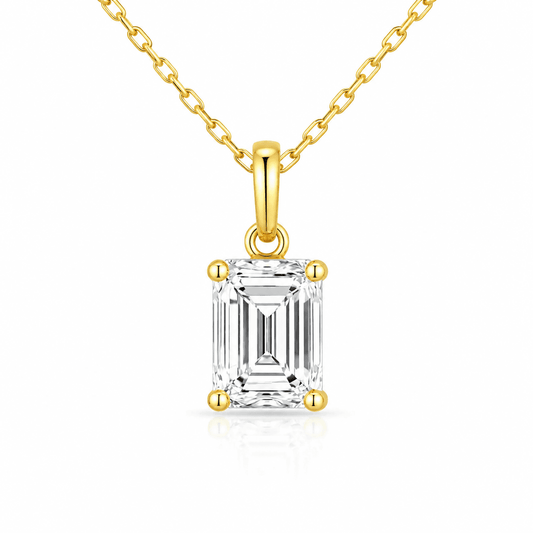 Hale - Lab Moissanite Necklace 14K Gold