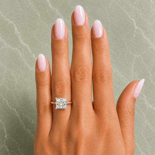 Aurora - Princess Solitaire Lab Grown Diamond Engagement Ring