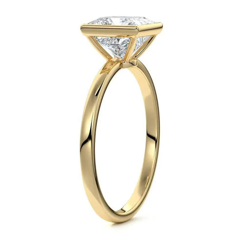 Georgina - Princess Bezel Lab Grown Diamond Engagement Ring Raphana Jewellery