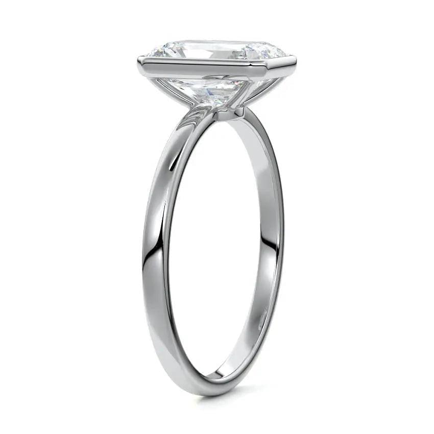 Moana - Radiant Bezel Lab Grown Diamond Engagement Ring - image 6