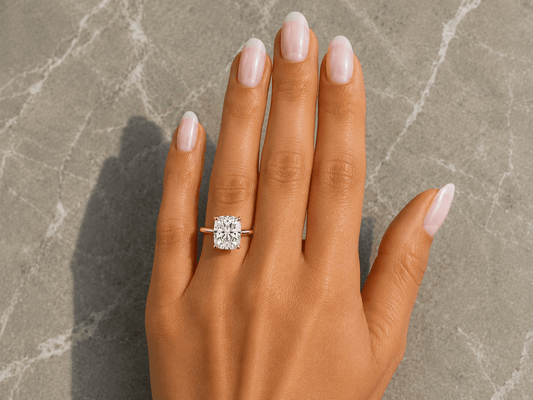 Dominique - Cushion Solitaire Lab Grown Diamond Engagement Ring