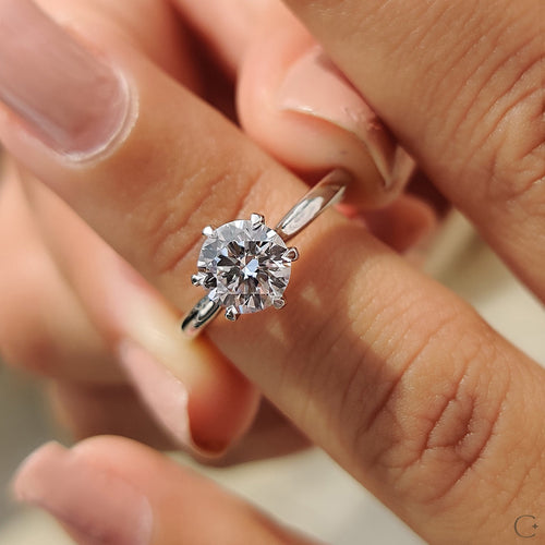 Violette Fern - Brilliant Round Solitaire Engagement Ring