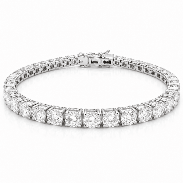 20CT Tennis Bracetet -  Lab Moissanite Round Cut in Silver 925