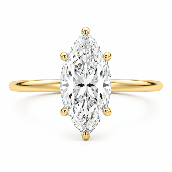 Daniele - Marquise Hidden Halo Lab Grown Diamond Engagement Ring