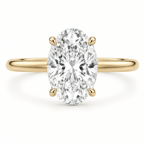 Lavigne - Oval Hidden Halo Lab Grown Diamond Engagement Ring
