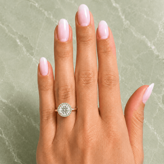 Mariana - Halo Round Lab Grown Diamond Engagement Ring