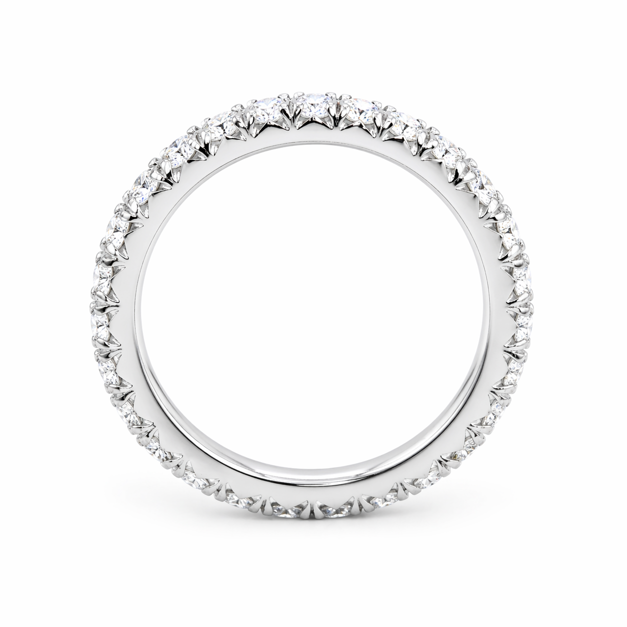 Lucy - Wedding Band 14K White Gold Nura Lab