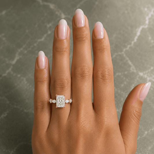 Esther - Radiant Cut Lab Grown Engagement Ring