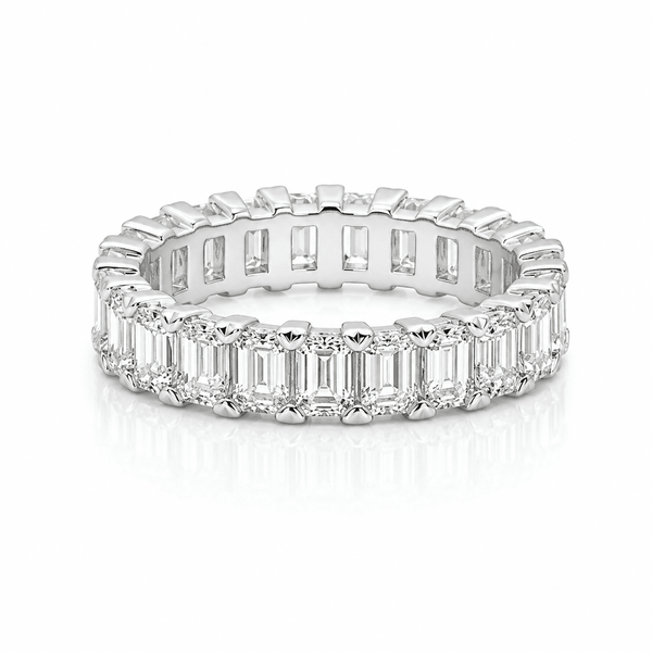 3 Carat Emerald Eternity Anniversary Band