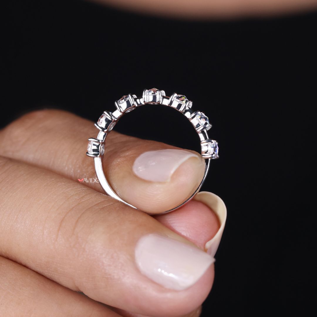 Simple wedding ring brings understated beauty with a refined and classic design.

