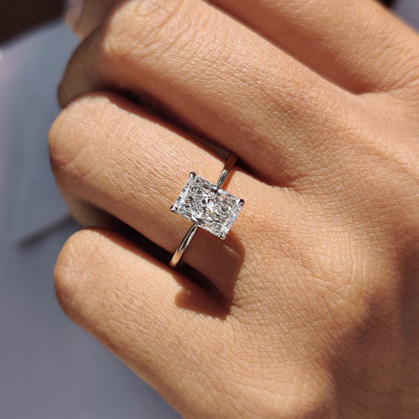 Lisette Eve - Radiant Engagement Ring With Solitaire Style