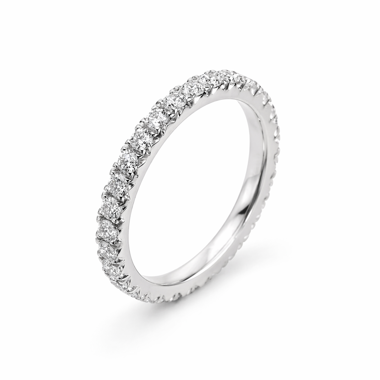 Lucy - Wedding Band 14K White Gold Nura Lab