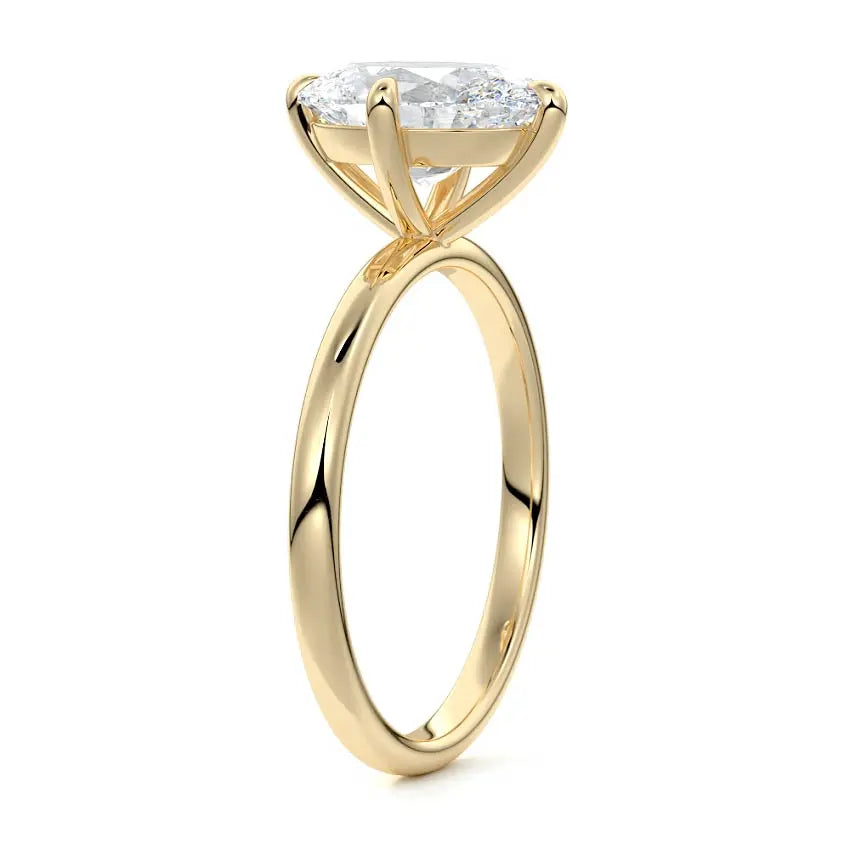 Oval Cut Lab-Grown Diamond Engagement Ring in 18K yellow Gold by michael hill jeweller nz