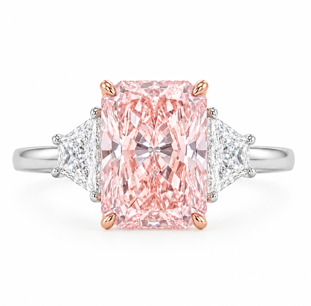 Meryl - Trilogy Radiant Cut Pink Diamond.
