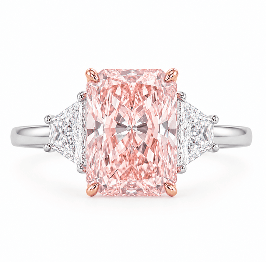Meryl - Trilogy Radiant Cut Pink Diamond.