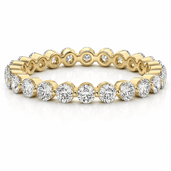 Lily - Round Eternity Band – Single Row Lab Grown Diamond Wedding Ring