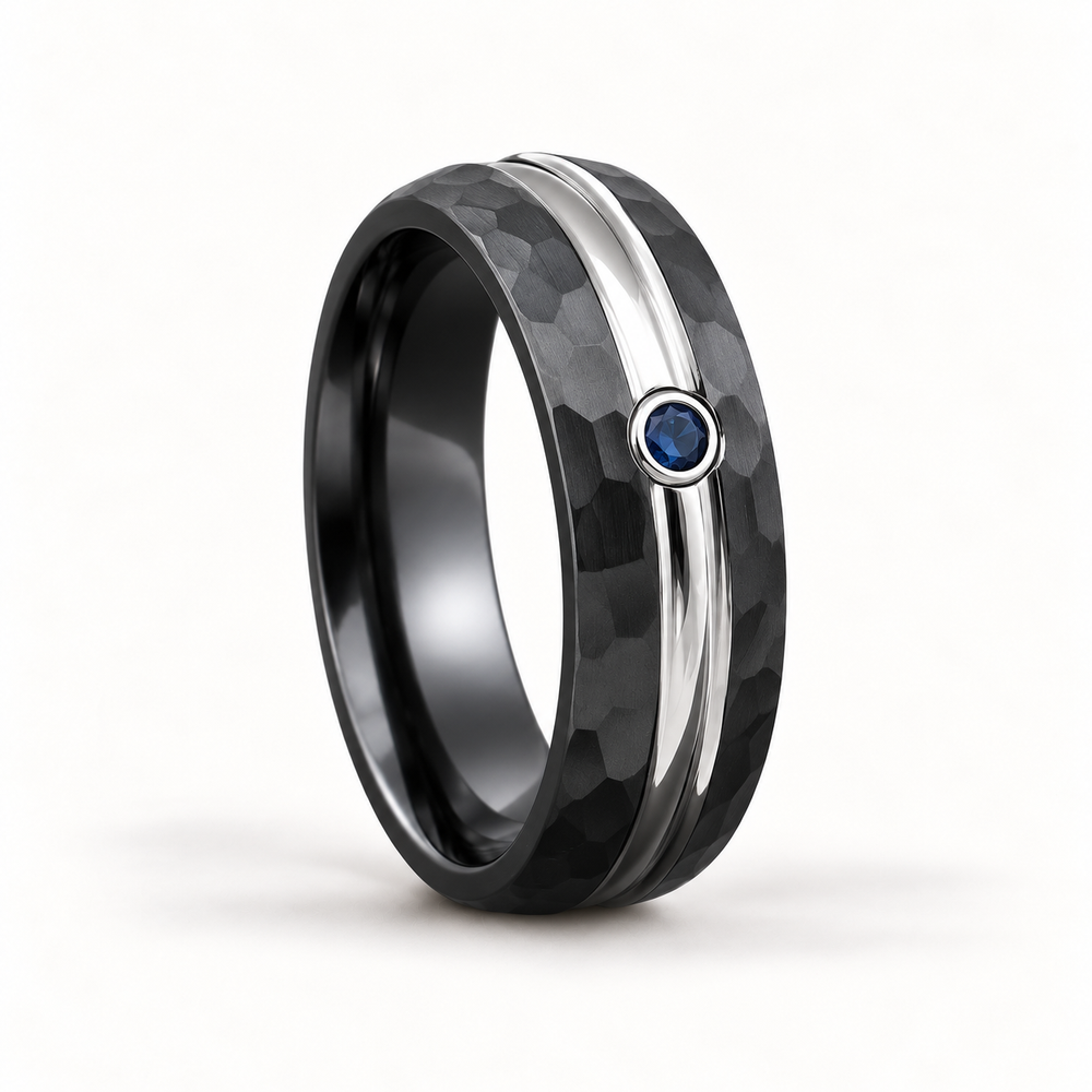 Black Zirconium Wedding Rings