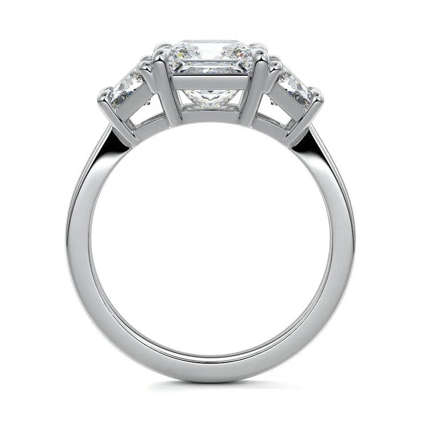 Daisy - Princess Three Stone Lab Grown Diamond Engagement Ring - image 6