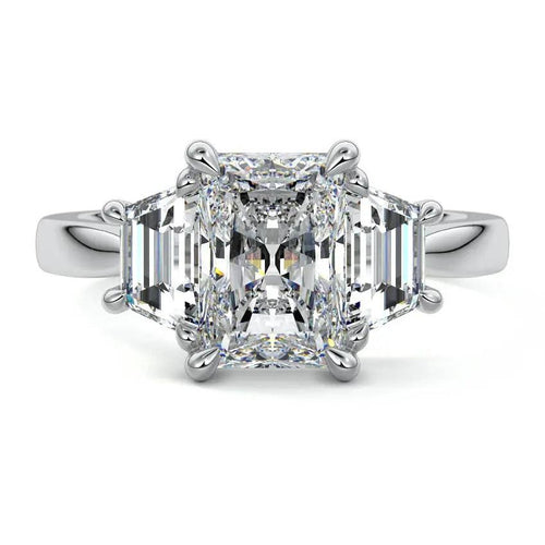 Zoe - Radiant Trilogy Engagement Ring Raphana Jewellery