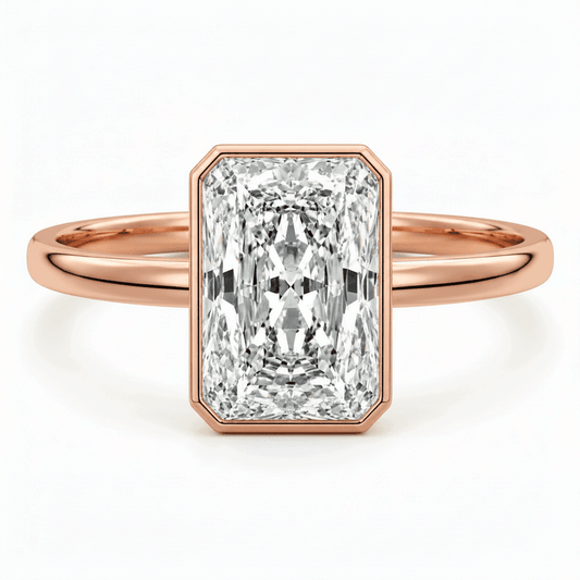 Moana - Radiant Bezel Lab Grown Diamond Engagement Ring